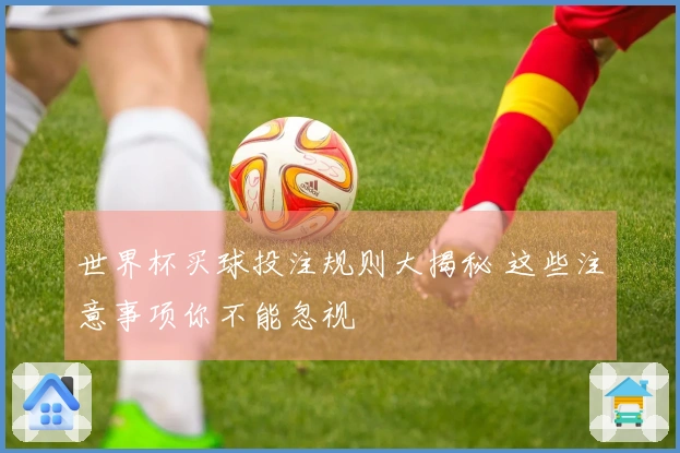 世界杯买球投注规则大揭秘 这些注意事项你不能忽视